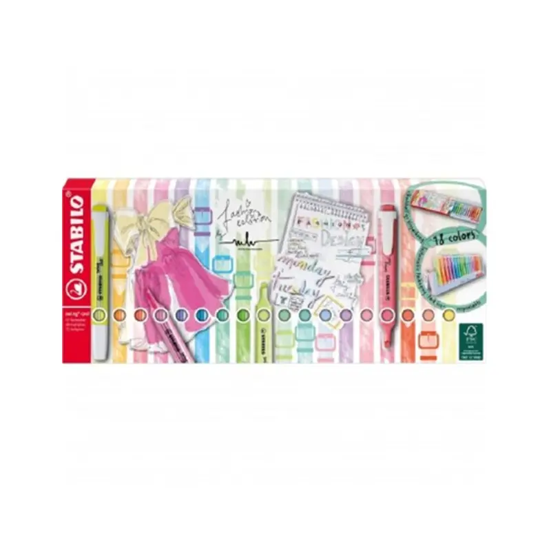 evidenziatori stabilo swing cool 18 colori