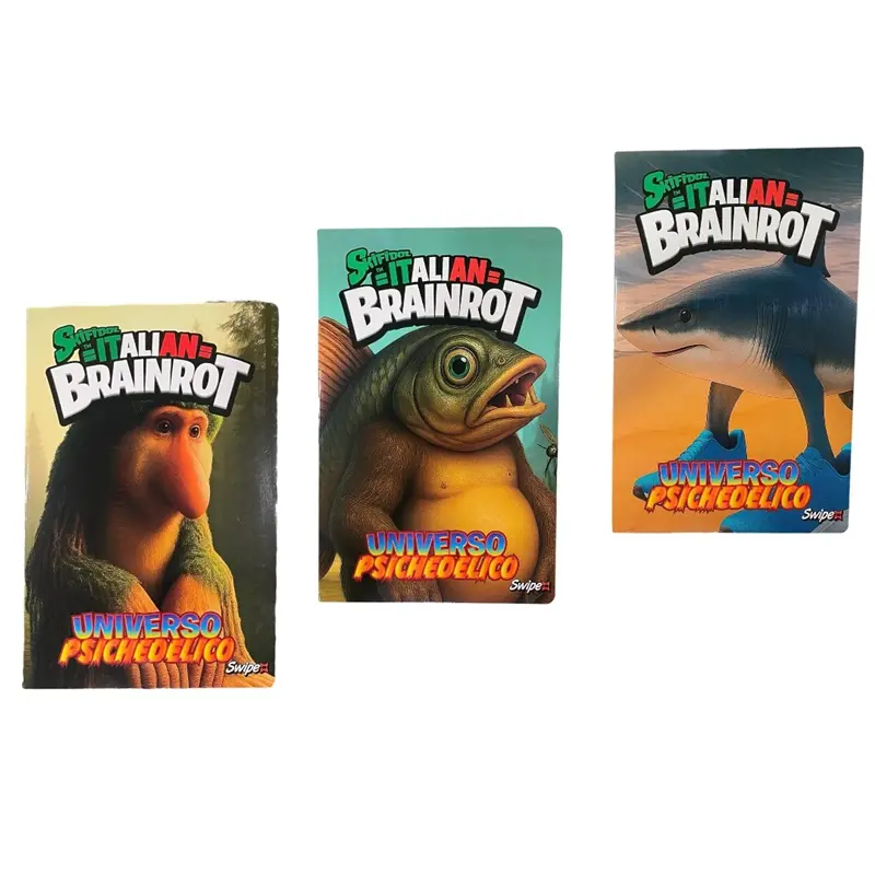 maxi quaderno a4 skifidol italian brainrot serie 2 swipe