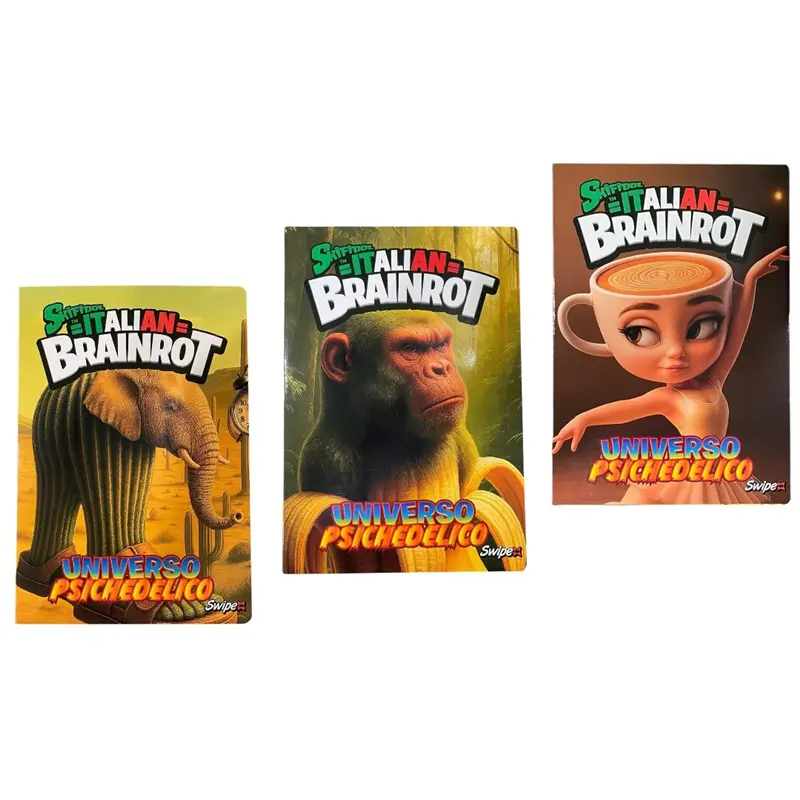 maxi quaderno a4 skifidol italian brainrot serie 3 swipe