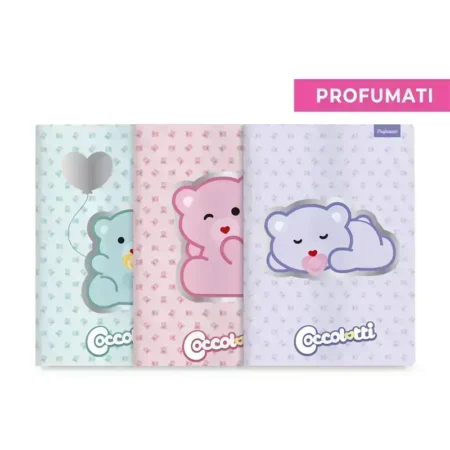 maxi quaderno profumato a4 plus classic coccolotti by colourbook quadretti con margine rigq