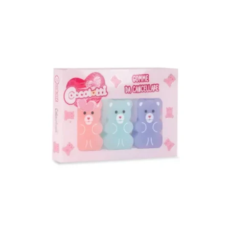 set 3 gomme da cancellare coccolotti classic