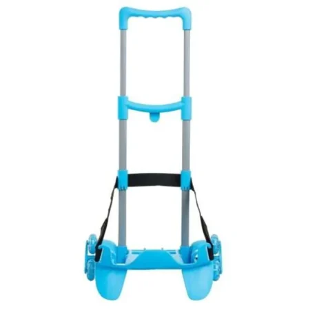 carrello trolley sj gang 3 ruote colore azzurro