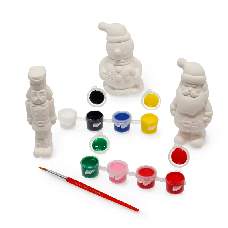 kit decorazione statuette di natale paint your christmas natale legami