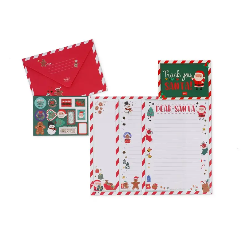 kit per lettera a babbo natale natale legami