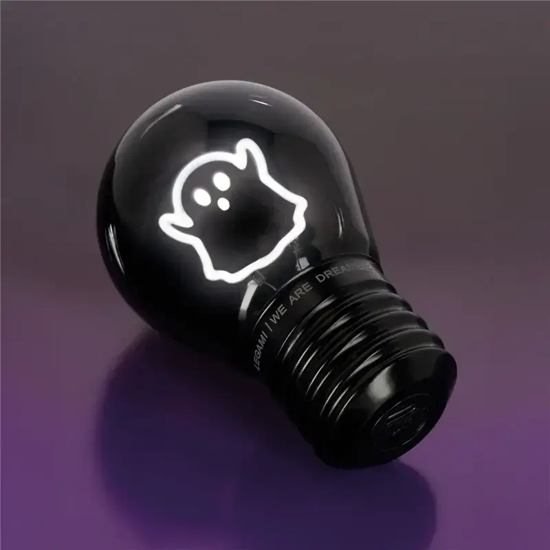 lampada decorativa da tavolo a forma di lampadina ghost bulb fiction halloween legami