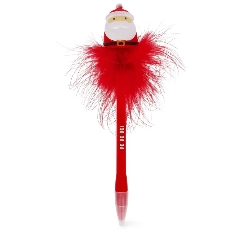 penna a sfera luminosa santa claus writing is magic natale legami
