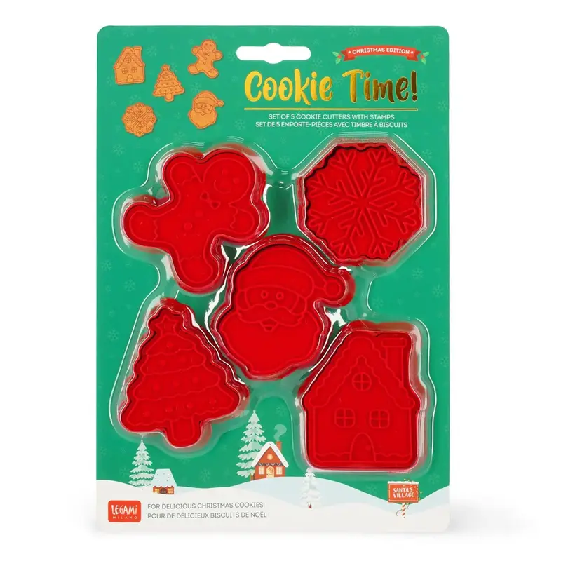 set di 5 formine per biscotti con timbro cookie timenatale legami