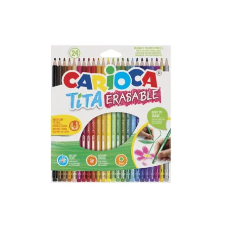 pastelli tita cancellabile carioca astuccio 24 pezzi