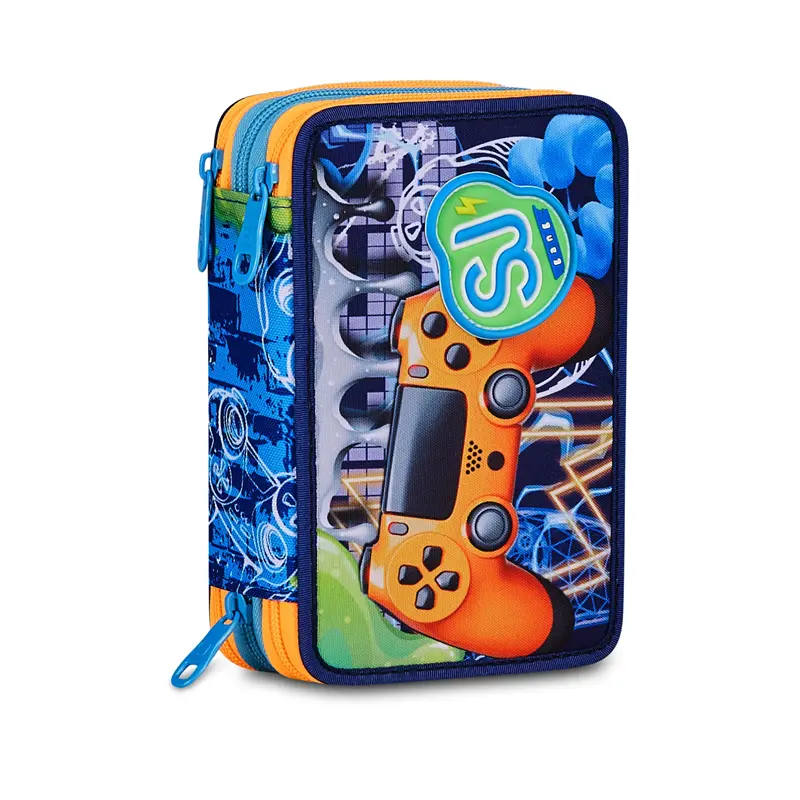 astuccio 3 zip joyful pins boy sj gang