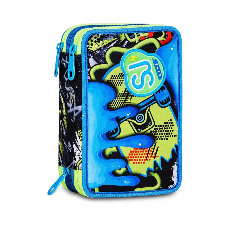 astuccio 3 zip soft pouch boy sj gang