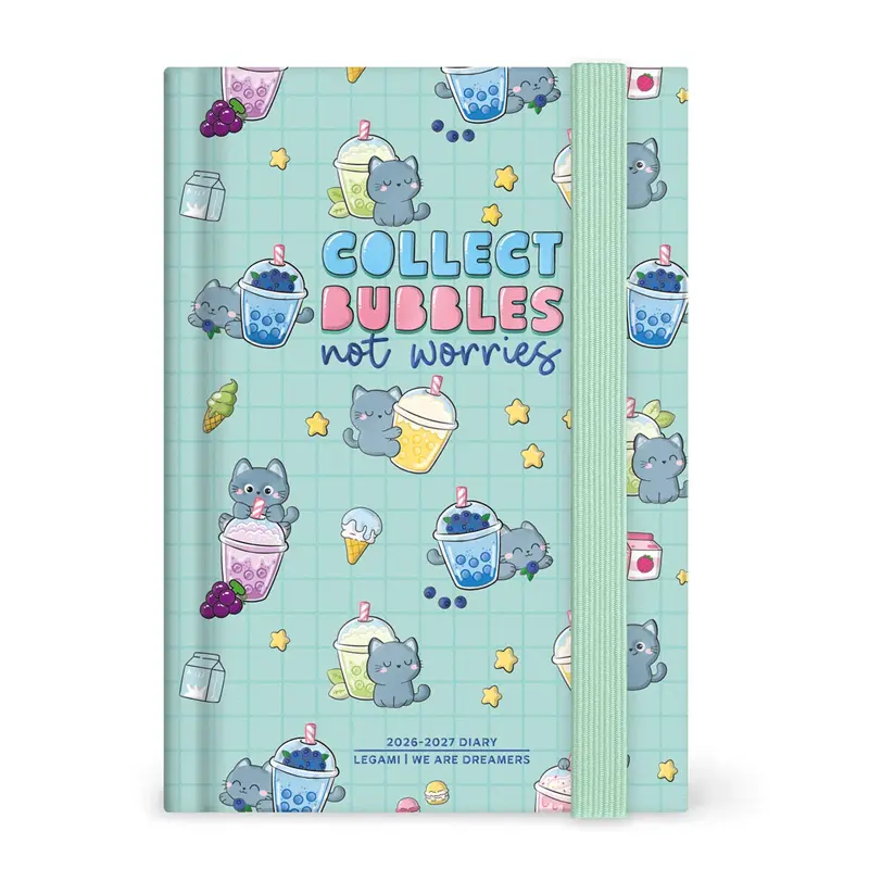 agenda 20262027 giornaliera fotografica 16 mesi kitty bubble tea small legami