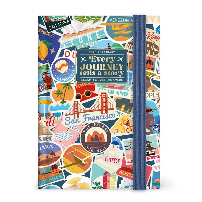 agenda 20262027 giornaliera fotografica 16 mesi travel stickers small