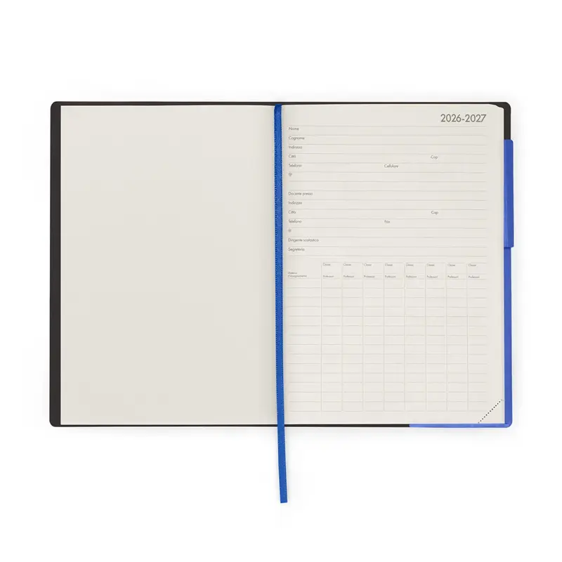 agenda del docente 20262027 settimanale 13 mesi eclectic blue legami