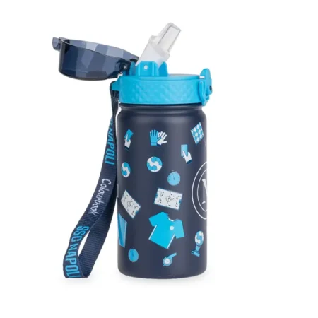 borraccia termica bambini 400ml ssc napoli kids colourbook