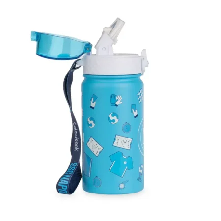 borraccia termica bambini 400ml ssc napoli kids colourbook