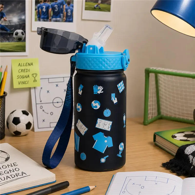 borraccia termica bambini 400ml ssc napoli kids colourbook