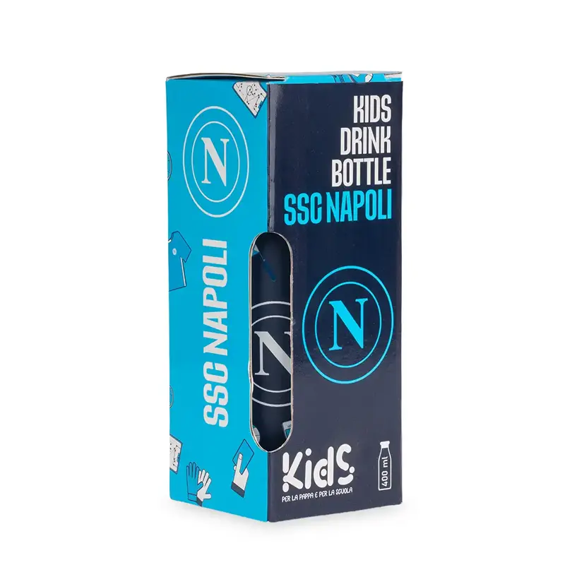 borraccia termica bambini 400ml ssc napoli kids colourbook