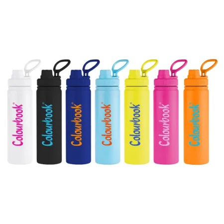 borraccia termica con beccuccio 650ml colour trek colourbook