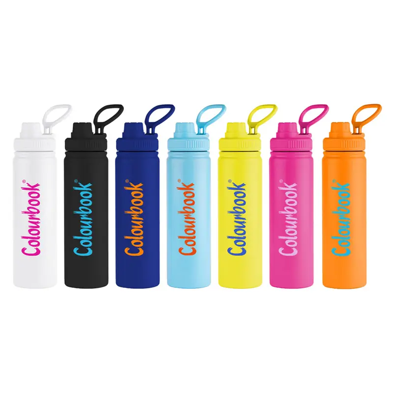 borraccia termica con beccuccio 650ml colour trek colourbook