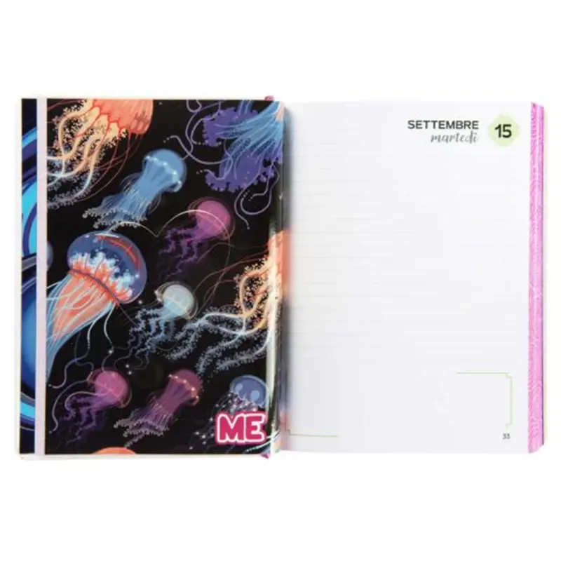 agenda 16 mesi medium color me hashtag pink diario scolastico 2026 2027