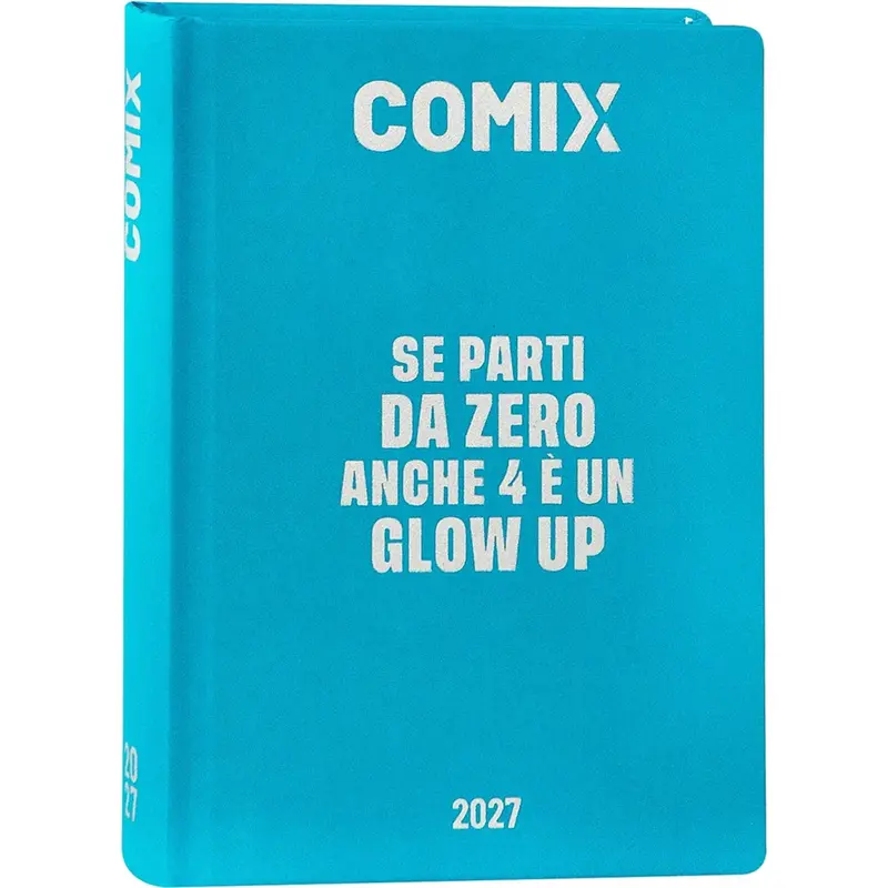 diario 16 mesi 202627 comix giornaliero mini azzurro
