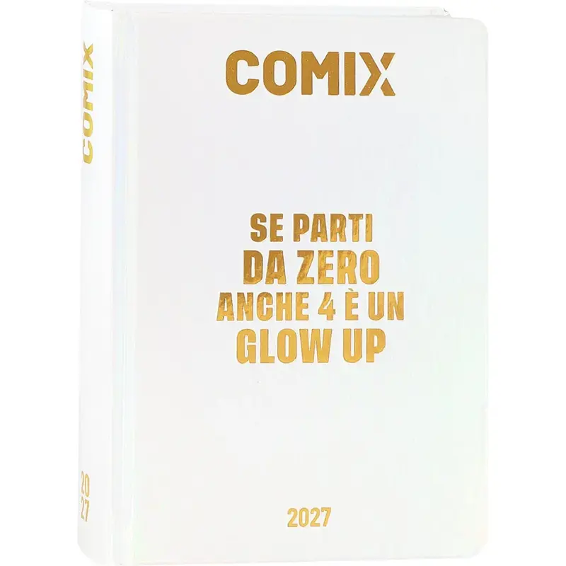 diario 16 mesi 202627 comix giornaliero mini holo white