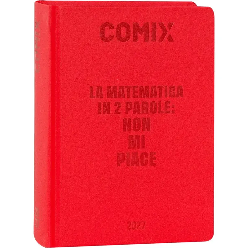 diario 16 mesi 202627 comix giornaliero mini red