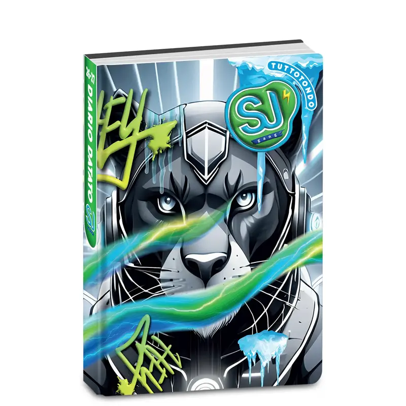 diario agenda 10 mesi datato sj gang animali boy
