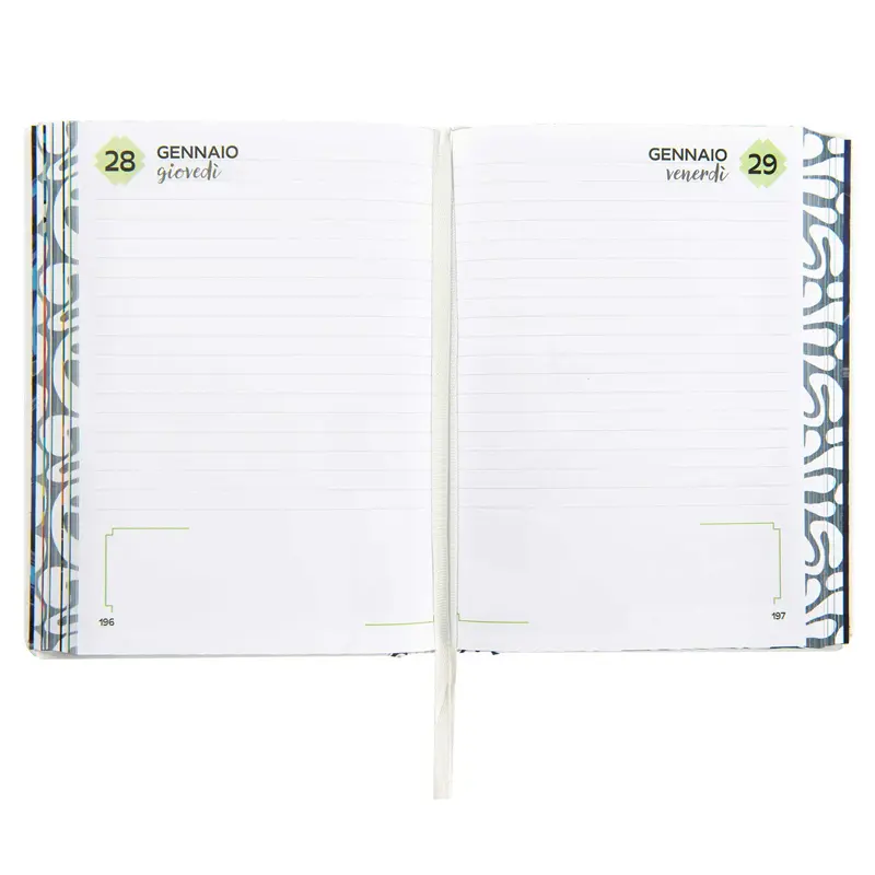 diario agenda medium 16 mesi 20262027 hashtag blu color me my evolution