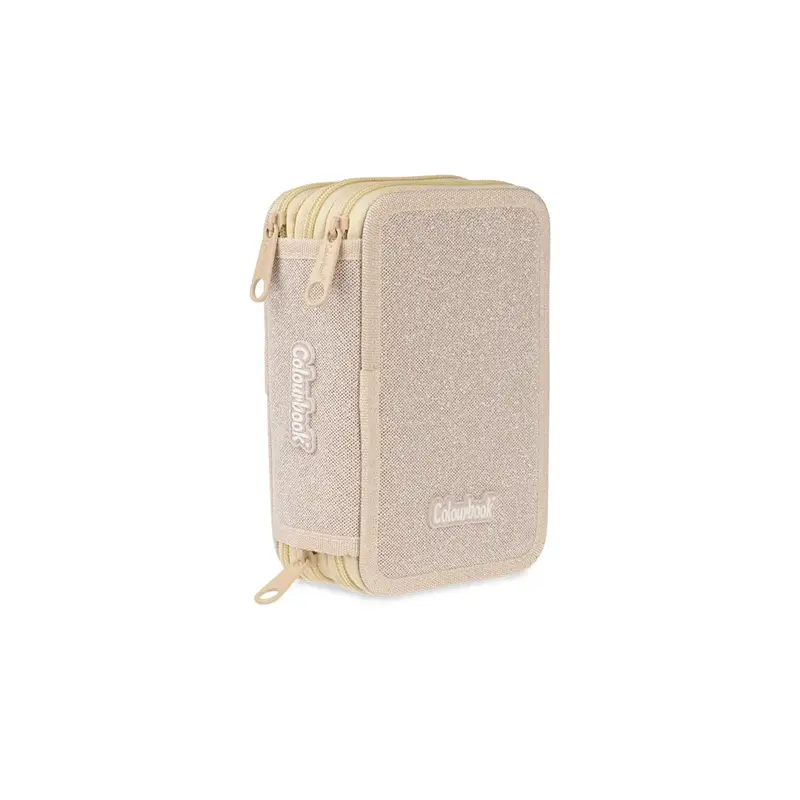 astuccio 3 zip glitter colourbook