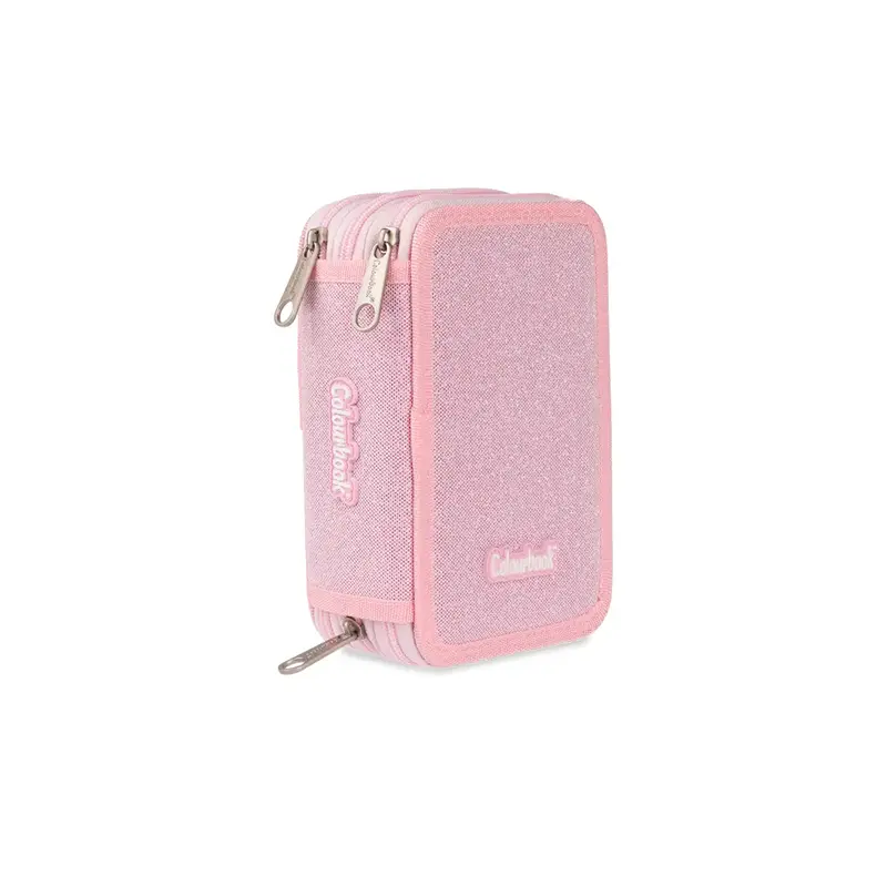 astuccio 3 zip glitter colourbook