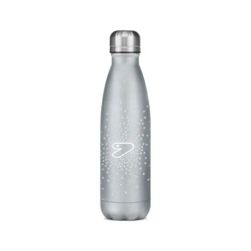 borraccia iin acciaio inox diamonds bianco seven