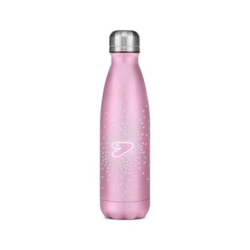 borraccia iin acciaio inox diamonds pink seven
