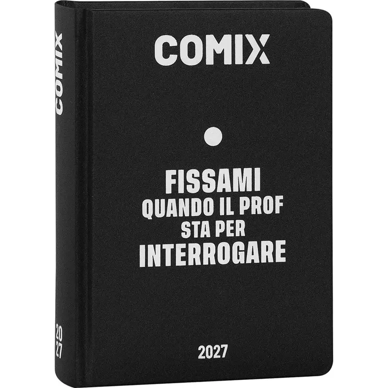 diario 16 mesi 202627 comix giornaliero mini nero bianco