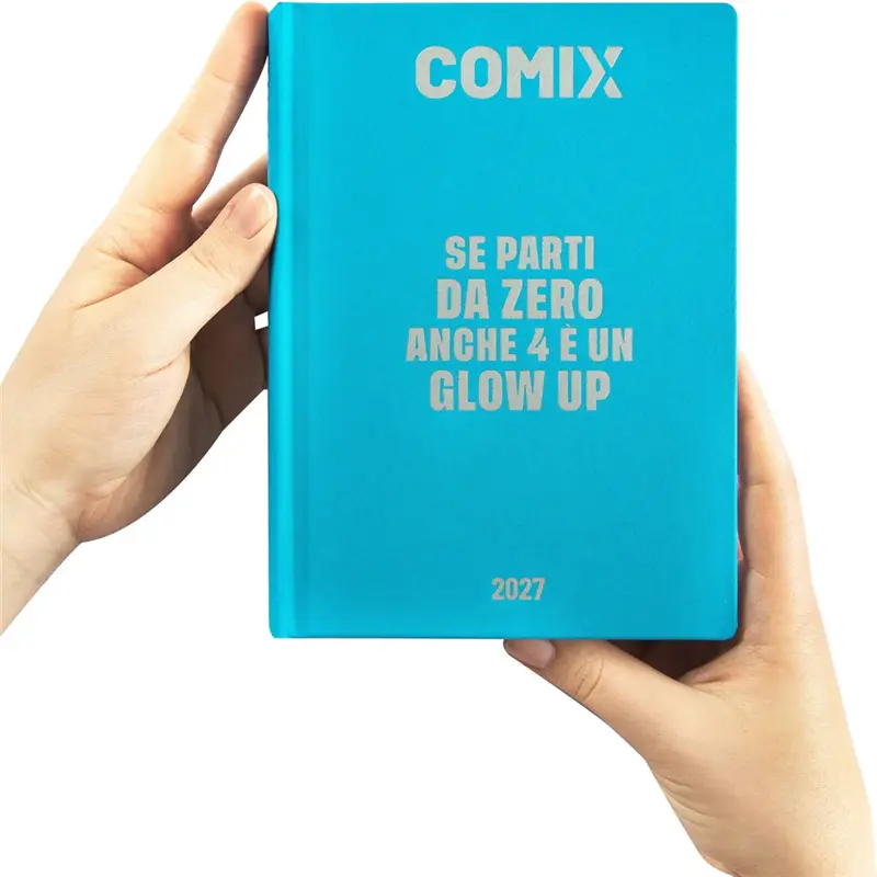diario 16 mesi 202627 comix giornaliero standard azzurro
