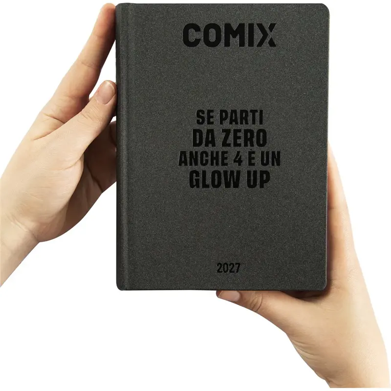 diario 16 mesi 202627 comix giornaliero standard charcoal