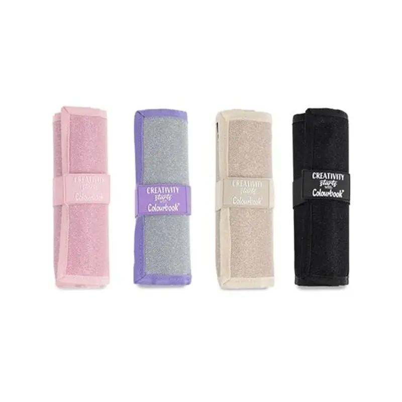 rotolo portapastelli glitter 24 matite colorate creativity starts with colourbook