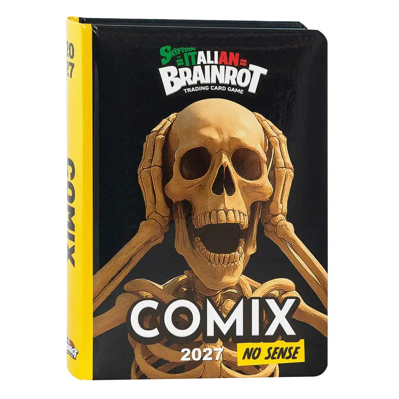 super diario standard 13 mesi 20262027 comix ltd skeleton skifidol italian brainrot