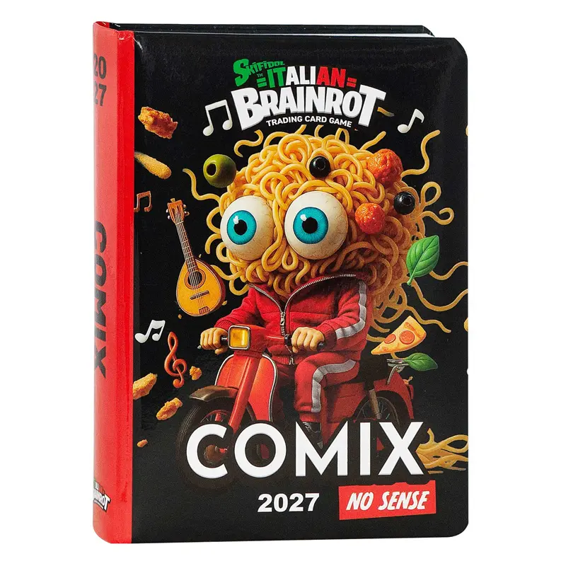 super diario standard 13 mesi 20262027 comix ltd spaghetti skifidol italian brainrot