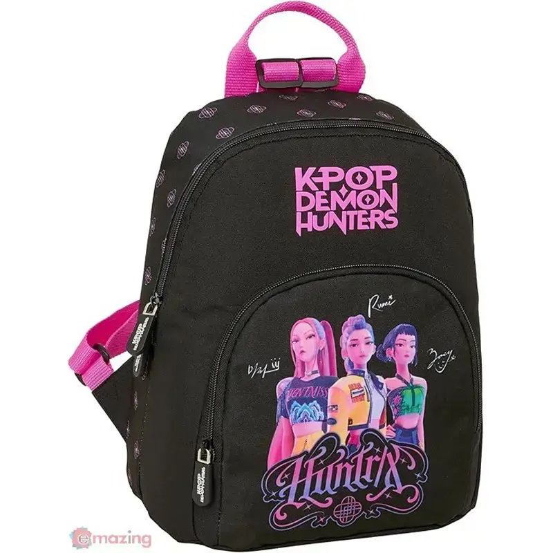 zaino asilo mini black k pop demon hunters