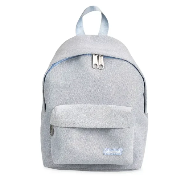 zaino midi glitter light blue colourbook