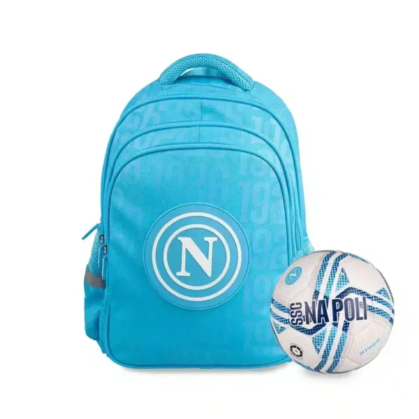 zaino scuola ssc napoli con pallone omaggio
