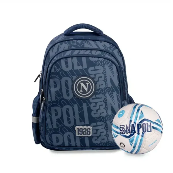 zaino scuola ssc napoli con pallone omaggio